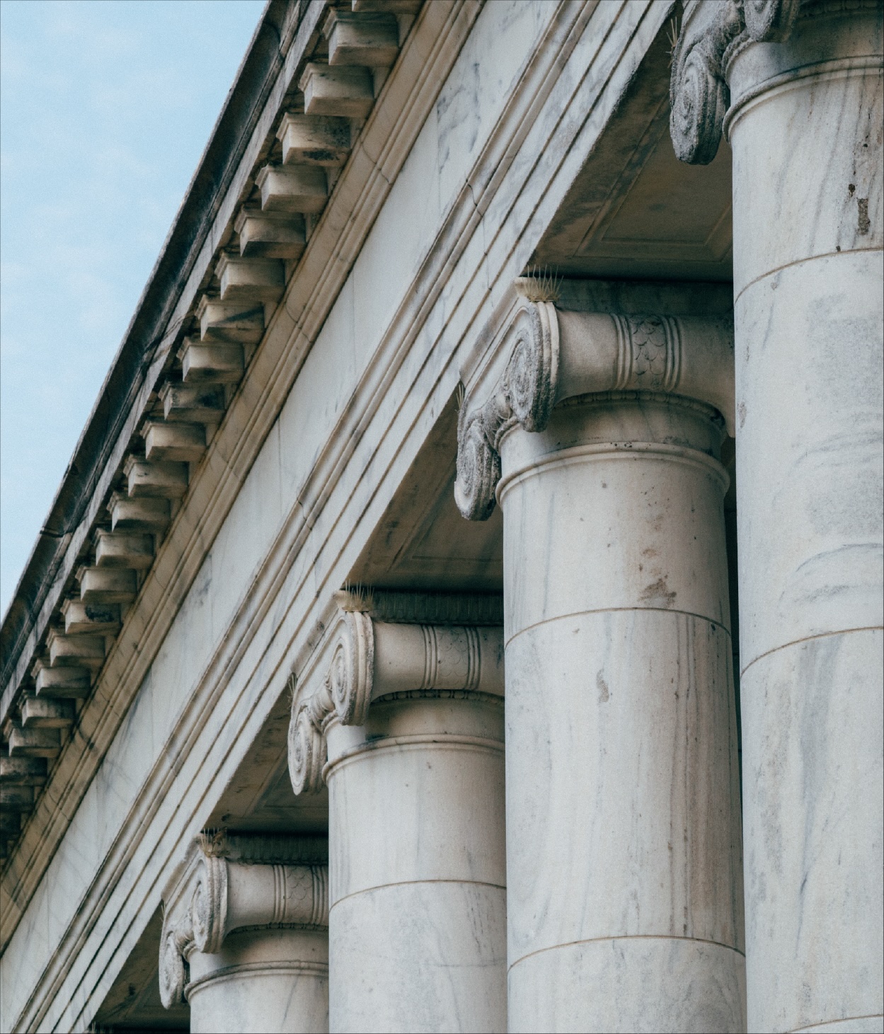 Columns of a government building