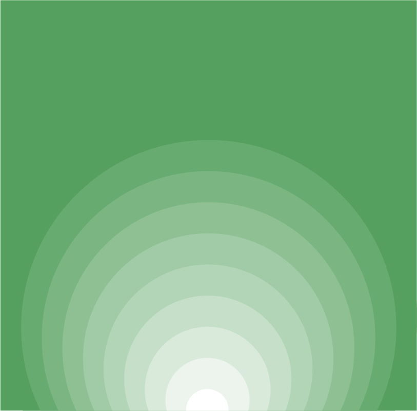 Light green radiant gradient on a solid green background.